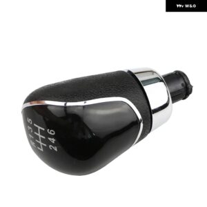 6速 マニュアル 車用ギアヘッド シフト ノブ フォード フォーカス 2 3 MK2 MK3 2005 - 2013 C-MAX KUGA FIESTA S-MAX B-MAX GALAXY - Black 6 Speed