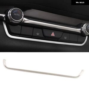 マツダ3 BP 2022-2019 アクセサリー インテリア モールディング セントラ ル コントロール USB デコレーション フレーム カバー トリム カスタム - Silver