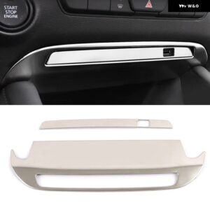 マツダ3 BP 2022-2019 アクセサリー インテリア モールディング セントラ ル コントロール USB デコレーション フレーム カバー トリム カスタム - Silver USB