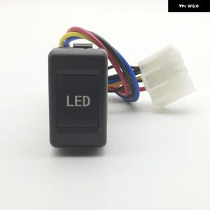 ISUZU KV100 700P LED DRLライトパッキングレーダー電源オンオフ カメラ バックミラー ヒータースイッチ ボタン - LED