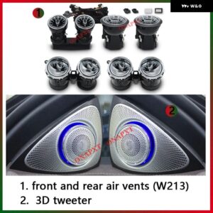 ベンツ E クラス クーペ CLS W213 W238 W257 E200 E300 E400 E43 E53 LEDバックライト エアベント ツイーターノズル スピーカー アンビエントライト - Set 18