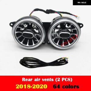 メルセデスベンツ S クラス W222 S320 S350 S400 S450 S500 車用 LED エアベント 3D ツイーター 天井 スピーカー アンビエントライト ノズルランプ - Set 4