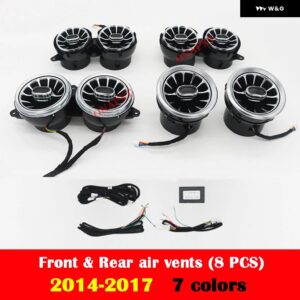 メルセデスベンツ S クラス W222 S320 S350 S400 S450 S500 車用 LED エアベント 3D ツイーター 天井 スピーカー アンビエントライト ノズルランプ - Set 5