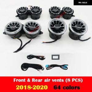 メルセデスベンツ S クラス W222 S320 S350 S400 S450 S500 車用 LED エアベント 3D ツイーター 天井 スピーカー アンビエントライト ノズルランプ - Set 6