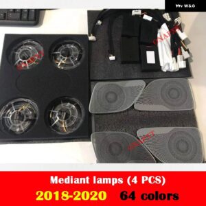 メルセデスベンツ S クラス W222 S320 S350 S400 S450 S500 車用 LED エアベント 3D ツイーター 天井 スピーカー アンビエントライト ノズルランプ - Set 14