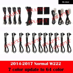 メルセデスベンツ S クラス W222 S320 S350 S400 S450 S500 車用 LED エアベント 3D ツイーター 天井 スピーカー アンビエントライト ノズルランプ - updated set