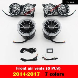 メルセデスベンツ S クラス W222 S320 S350 S400 S450 S500 車用 LED エアベント 3D ツイーター 天井 スピーカー アンビエントライト ノズルランプ - Set 1