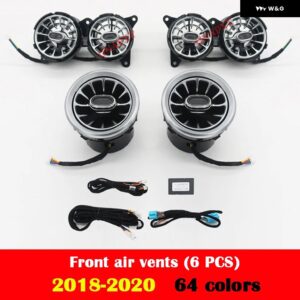 メルセデスベンツ S クラス W222 S320 S350 S400 S450 S500 車用 LED エアベント 3D ツイーター 天井 スピーカー アンビエントライト ノズルランプ - Set 2