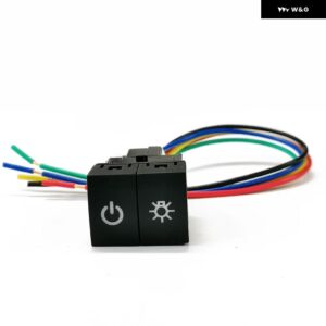 日産 X-TRAIL 2023 アクセサリー 車用デュアルキースイッチ LED DRL フォグランプ パワーLEDスポットライトスイッチ ボタン - Power light