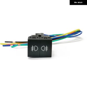 日産 X-TRAIL 2023 アクセサリー 車用デュアルキースイッチ LED DRL フォグランプ パワーLEDスポットライトスイッチ ボタン - Front rear fog lamp