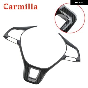 ABS製 カー ステアリングホイール カバー トリム フォルクスワーゲン VW パサート B8 ヴァリアント 2017-2021 アクセサリー ステアリングホイール - Carbon fiber black