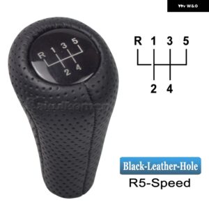 BMW 1 3 5 6シリーズ E30 E32 E34 E36 E38 E39 E46 E53 E60 E63 E83 E84 E90 E91 車 5 6速レザーギアスティック シフト ノブ - LeatherHole-5