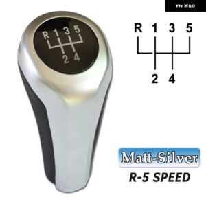 BMW 1 3 5 6シリーズ E30 E32 E34 E36 E38 E39 E46 E53 E60 E63 E83 E84 E90 E91 車 5 6速レザーギアスティック シフト ノブ - matt-5