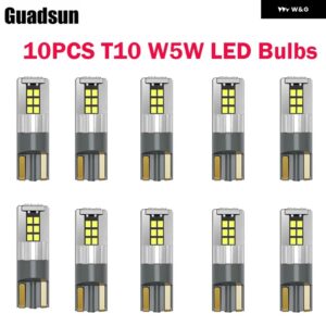 GUADSUN 10個 T10 W5W 168 CANBUS 2016 15SMD 電球 ホワイト 6000K 12V 室内灯 読書灯 信号灯 ドームランプ