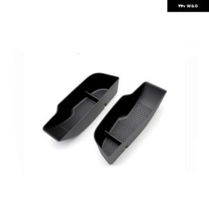 アウディ Q4 E-TRON ドアサイド 収納 ボックス ハンドル オーガナイザー 整理整頓 内装 カスタム アクセサリー - Rear 2pcs