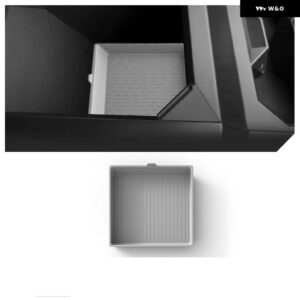 車ピックアップセンター コンソール アームレスト ボックス 収納 滑り止め パッド TESLA CYBERTRUCK 2024内装 カスタム アクセサリー - gray