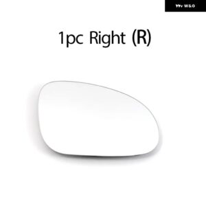 車 左 右 リアビュー サイドウィング 加熱 ミラー ガラス フォルクスワーゲン ゴルフ 5 MK5 GTI ヴァリアント R32 プラス クロス ゴルフ MK5 - 1PC Right