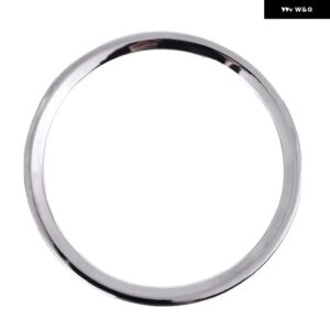 ABSカーボン ステアリングホイール センターリング トリム ジャガー F-TYPE X152 2013-2024 ステアリングホイール センターカバー アクセサリー - ABS chrome