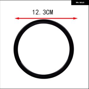 ABSカーボン ステアリングホイール センターリング トリム ジャガー F-TYPE X152 2013-2024 ステアリングホイール センターカバー アクセサリー - ABS Glossy Black