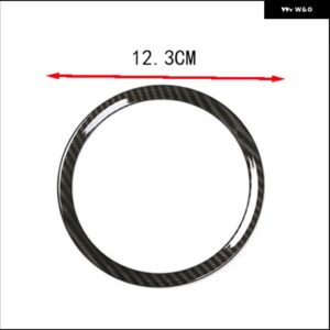 ABSカーボン ステアリングホイール センターリング トリム ジャガー F-TYPE X152 2013-2024 ステアリングホイール センターカバー アクセサリー - ABS Carbon