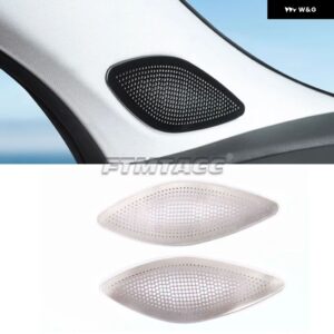 車ドア オーディオ スピーカー カバー A/Cピラー ツイーターホーンカバー リアドア パネル スピーカー ステッカー CHERY TIGGO 9 2025 - A Pillar Silvery