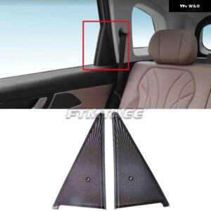 車ドア オーディオ スピーカー カバー A/Cピラー ツイーターホーンカバー リアドア パネル スピーカー ステッカー CHERY TIGGO 9 2025 - C Pillar Black