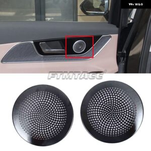 車ドア オーディオ スピーカー カバー A/Cピラー ツイーターホーンカバー リアドア パネル スピーカー ステッカー CHERY TIGGO 9 2025 - Rear Door Silvery