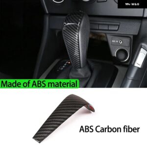 カーボンルック インテリア ギア シフト ノブヘッドカバー 装飾 トリム BMW 3 5シリーズX3 X5 E60 E61 E90 E83 E53 E87 E92 - ABS carbon fiber