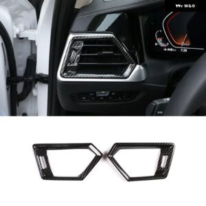 ABSカーボンサイド エアコン ベント アウトレット カバー トリム BMW 3シリーズG20 G28 2020-2022自動車 装飾 アクセサリー - Style 1
