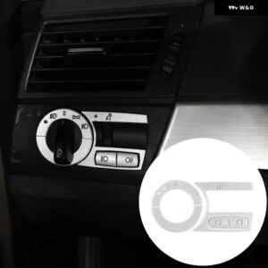 合金 車用 ヘッドライト スイッチシートヒーター ボタン ステッカー BMW X3 E83 2006-2010 エアコン ボタン パッチキット アクセサリー - SA5