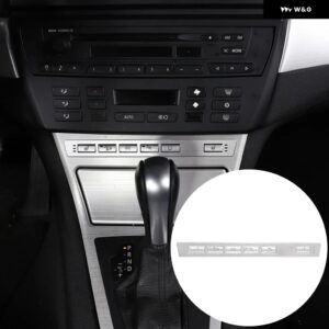 合金 車用 ヘッドライト スイッチシートヒーター ボタン ステッカー BMW X3 E83 2006-2010 エアコン ボタン パッチキット アクセサリー - SA6