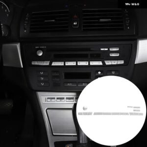 合金 車用 ヘッドライト スイッチシートヒーター ボタン ステッカー BMW X3 E83 2006-2010 エアコン ボタン パッチキット アクセサリー - SA4