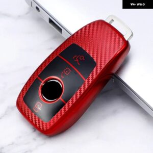メルセデスベンツ A C E S G GLS クラス W177 W205 W213 W222 G63 X167 車用スマートキーケース カバー バッグ フォブ シェル - red case