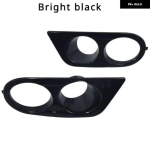 車用フロント バンパー グリル フォグランプ カバー グリル トリム ハニカムメッシュ BMW E46 M3 2001 - 06 アクセサリー - Bright Black