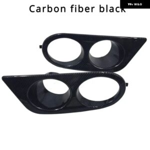 車用フロント バンパー グリル フォグランプ カバー グリル トリム ハニカムメッシュ BMW E46 M3 2001 - 06 アクセサリー - Carbon Fiber Black