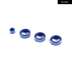 合金 エアコン ACノブカバー スバル BRZ トヨタ 86 GT86 2013-2020 ボリューム ボタン スイッチリング トリム アクセサリー - blue