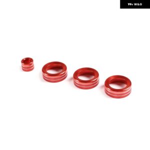 合金 エアコン ACノブカバー スバル BRZ トヨタ 86 GT86 2013-2020 ボリューム ボタン スイッチリング トリム アクセサリー - red