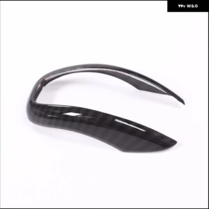 アルファロメオ ステルヴィオ ジュリア 2017-2019 車用ギアヘッド シフト ノブ ハンドルカバー トリム ステッカー ABS カーボンパターン アクセサリー - Carbon fiber pattern