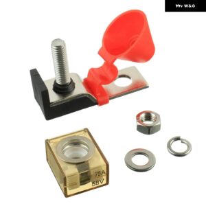 50A-300A 58V M8 ボートターミナル マウント ヒューズブロックキット リングヒューズ マリンバッテリーターミナル ホルダー 点火 トラック RV - 75A