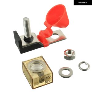 50A-300A 58V M8 ボートターミナル マウント ヒューズブロックキット リングヒューズ マリンバッテリーターミナル ホルダー 点火 トラック RV - 150A