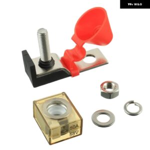 50A-300A 58V M8 ボートターミナル マウント ヒューズブロックキット リングヒューズ マリンバッテリーターミナル ホルダー 点火 トラック RV - 50A