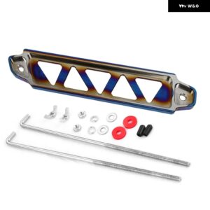 2025 ダズリング カーバッテリー ブラケット 218MM アルミバッテリー マウント ホルダー ブラケット 取り付けツール付き ホンダ シビック EK EG - Baked blue