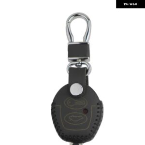 車用キーカバー VW ポロ ゴルフ パサート ボーラ シャラン シュコダ オクタビア ファビア シート コルボダ レオン イビサ キー チェーン ケース キーバッグ - black