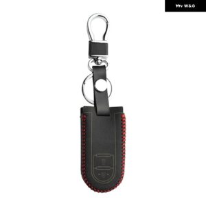 車用キーカバー トヨタ ラッシュ ダイハツ タント LA600S LA800S LA610S プロドゥア スマートキーケース 2 ボタン キー チェーン キーバッグ - red