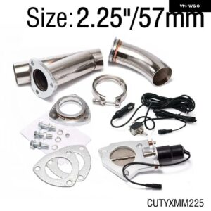 HUBスポーツ 2インチ/2.25インチ/2.5インチ/2.75インチ/3インチ/3.5インチ 汎用 電動排気キャットバックダウン パイプ カットアウト バルブ スイッチ コント - CUTYXMM225