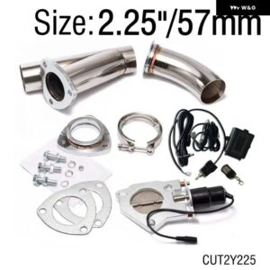 HUBスポーツ 2インチ/2.25インチ/2.5インチ/2.75インチ/3インチ/3.5インチ 汎用 電動排気キャットバックダウン パイプ カットアウト バルブ スイッチ コント - CUT2Y225