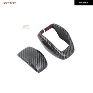 トヨタ カムリ 2024 カーボン インテリア シフト フレーム ガラス スイッチ パネル ハンドル シフト ヘッド - 8