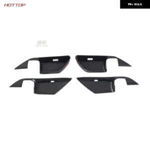 トヨタ カムリ 2024 カーボン インテリア シフト フレーム ガラス スイッチ パネル ハンドル シフト ヘッド - 6