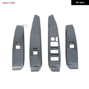 トヨタ カムリ 2024 カーボン インテリア シフト フレーム ガラス スイッチ パネル ハンドル シフト ヘッド - 1 right hand drive