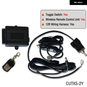 2インチ/2.25インチ/2.5インチ/2.75インチ/3インチ/3.5インチ排気カットアウト電動ダンプY パイプ キャットバックキャットバックターボバイパススイッチ コ - CUTXS-2Y